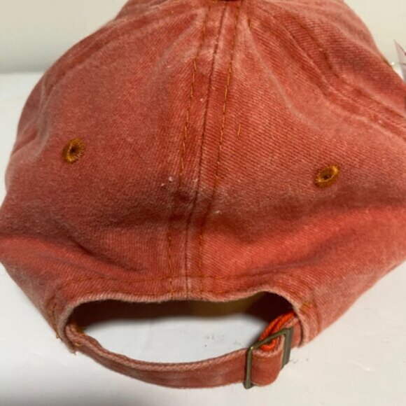 Portugal Lisboa Souvenir Distressed Orange Baseball Cap One Size NWT - Picture 3 of 11